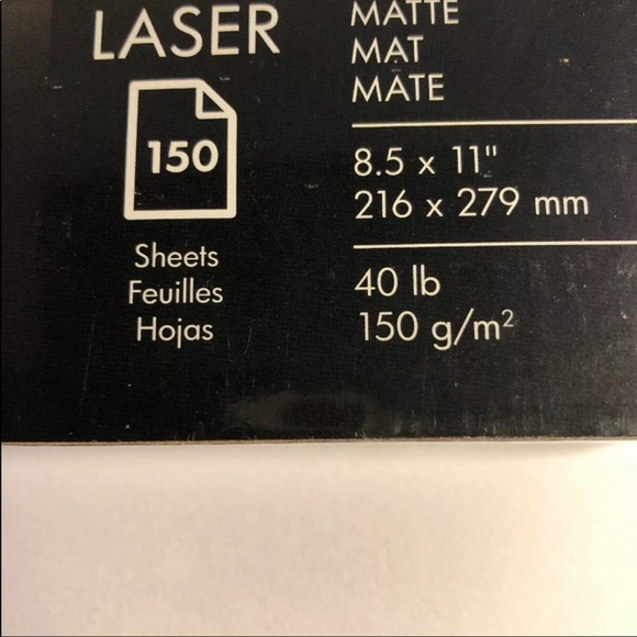 HP Matte Photo/Brochure Paper Dual Sided 150 Sheet - Picture 3 of 5